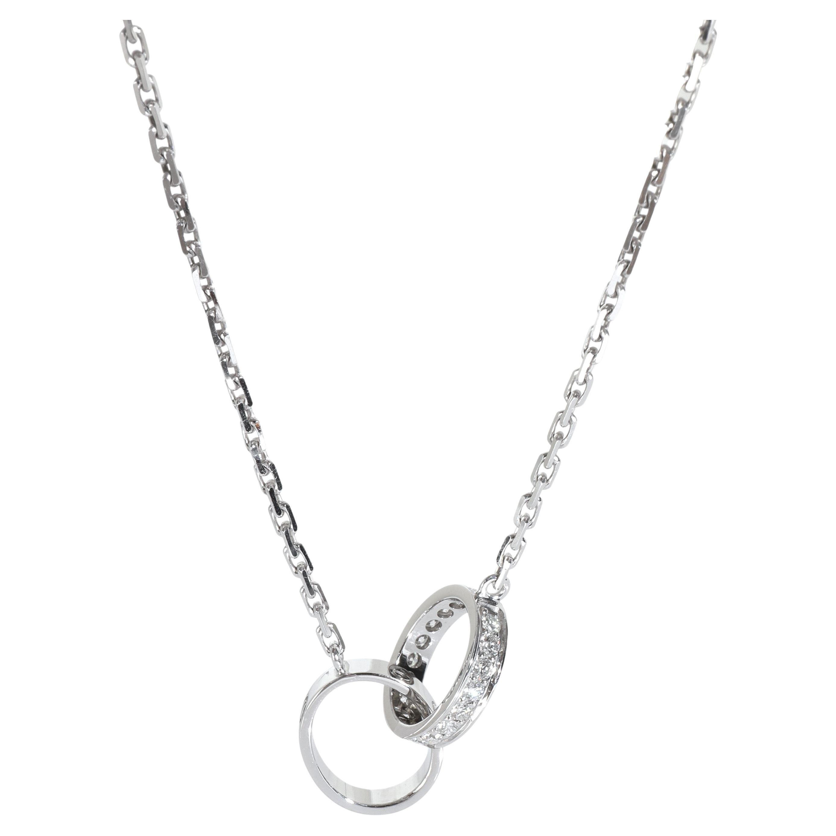 Collana Love con diamanti in oro bianco di Cartier