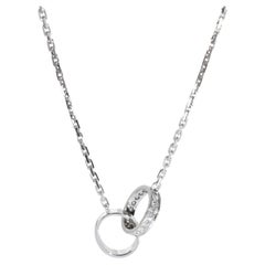 Cartier White Gold Diamond Love Necklace