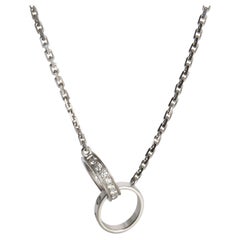Cartier White Gold Diamond Love Necklace