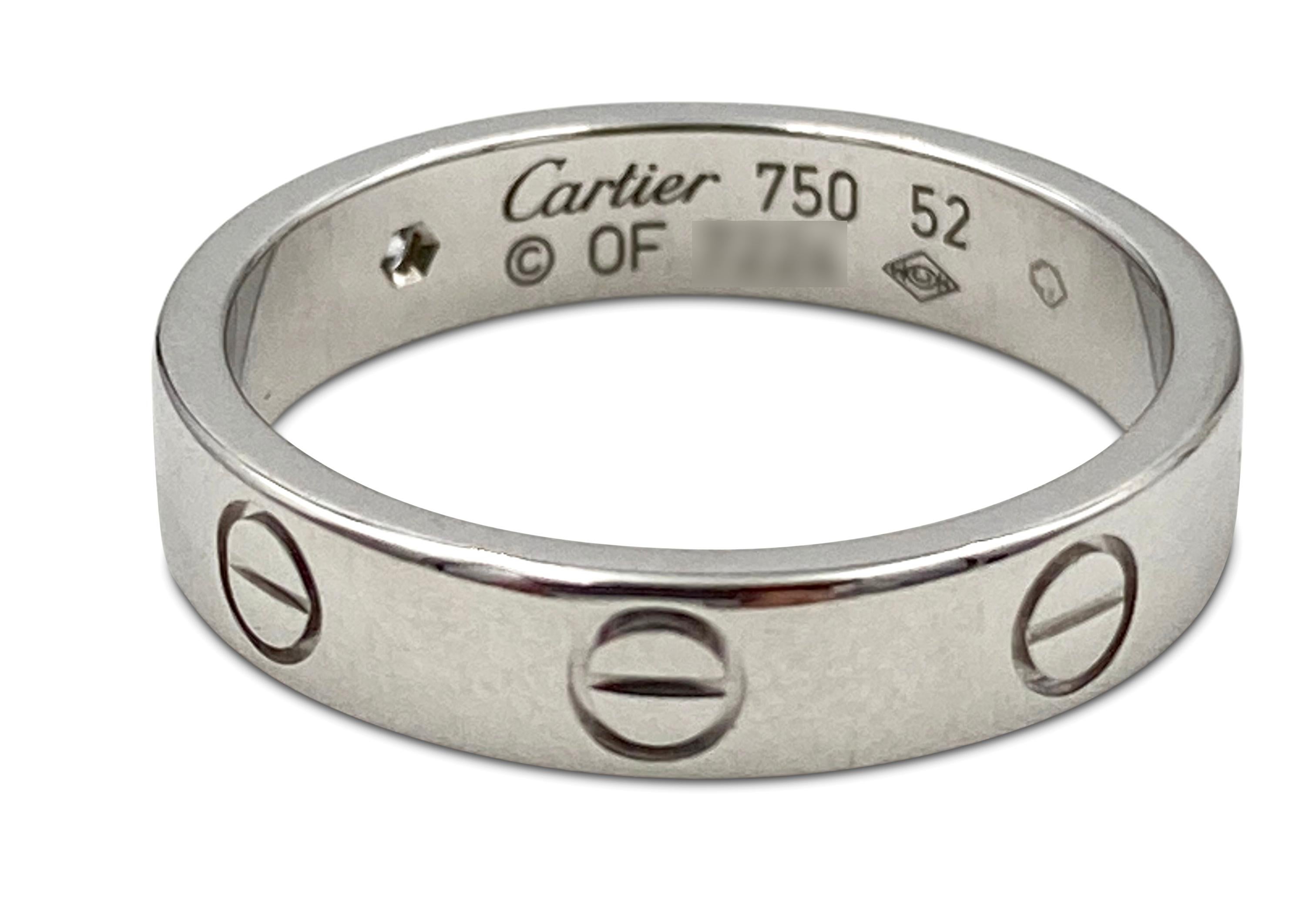 cartier love ring one diamond