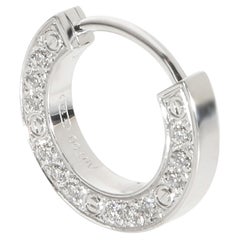 Boucle d'oreille unique « Love » en or blanc et diamants de Cartier