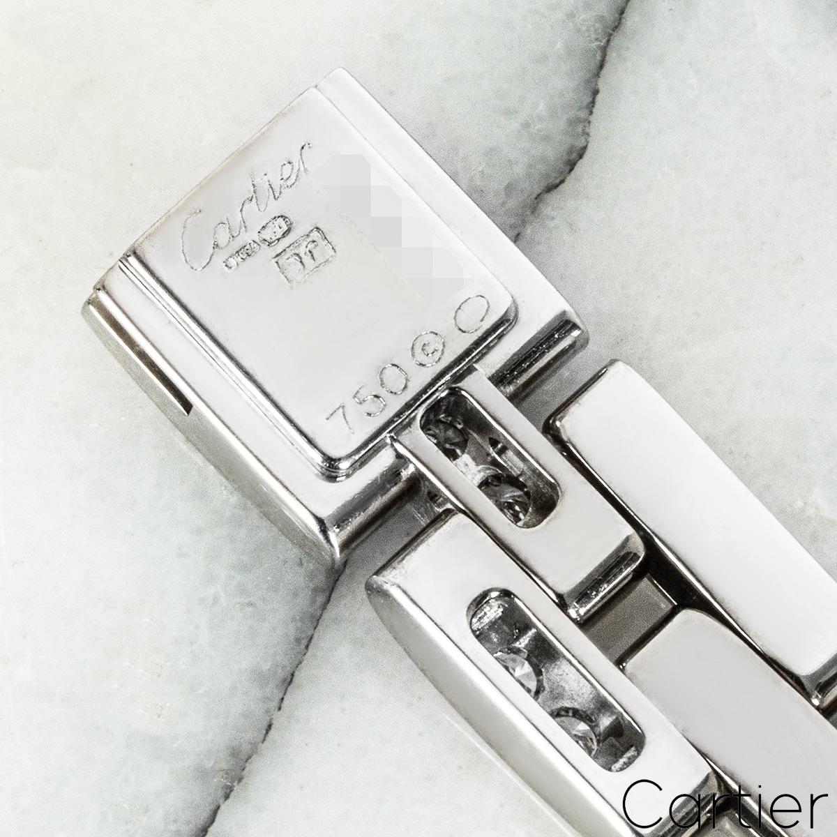 Cartier White Gold Diamond Maillon Panthere Bracelet N6025200 For Sale 2