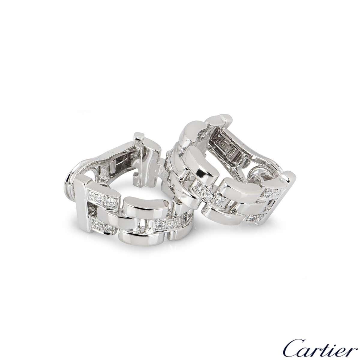 cartier maillon panthere earrings