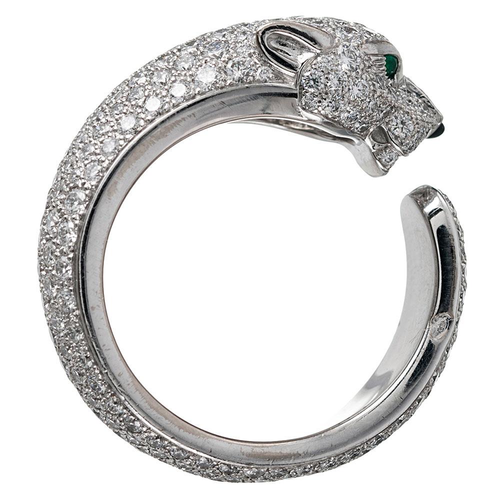 cartier panther diamond ring