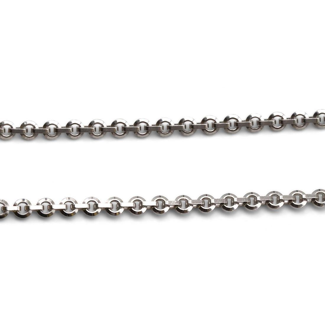 Cartier Halskette aus Weißgold mit Diamant-Perlen (Rundschliff)