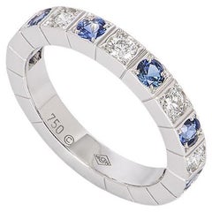 Cartier White Gold Diamond & Sapphire Lanieres Ring