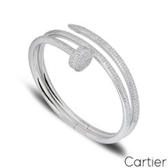 Cartier Weißgold Diamant-Armband Juste Un Clou N6708719 Größe 19
