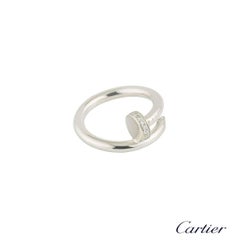 Cartier Weißgold Diamantbesatz Juste Un Clou Ring