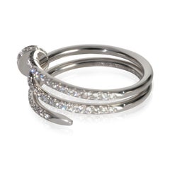 Cartier White Gold Diamond Small Model Double Juste Un Clou Ring