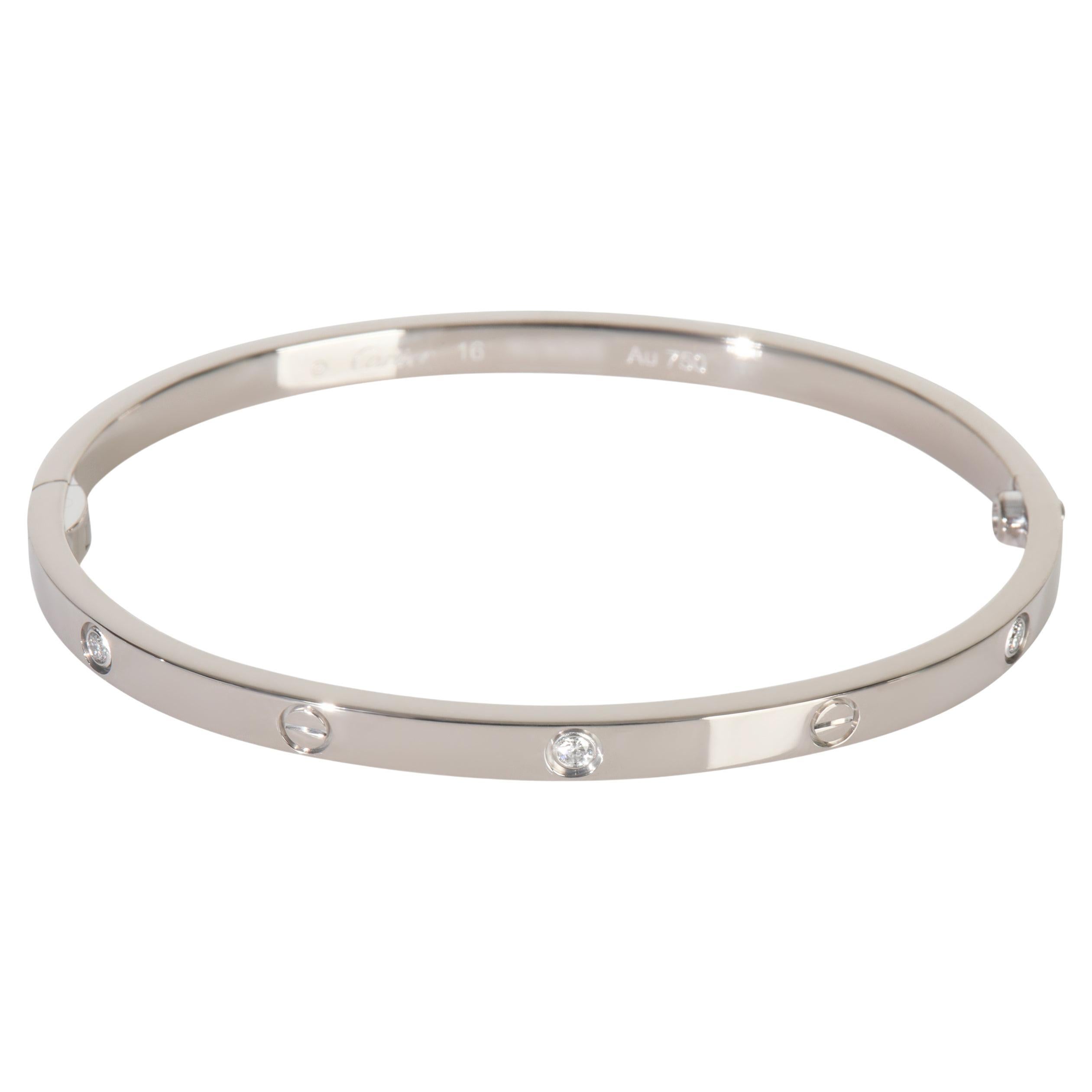 Cartier Bracciale d
amore modello piccolo con diamanti in oro bianco