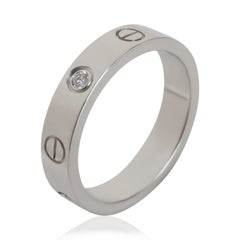 Cartier White Gold Diamond Small Model Love Ring