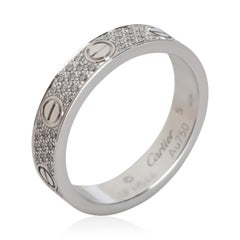 Cartier White Gold Diamond Small Model Love Ring