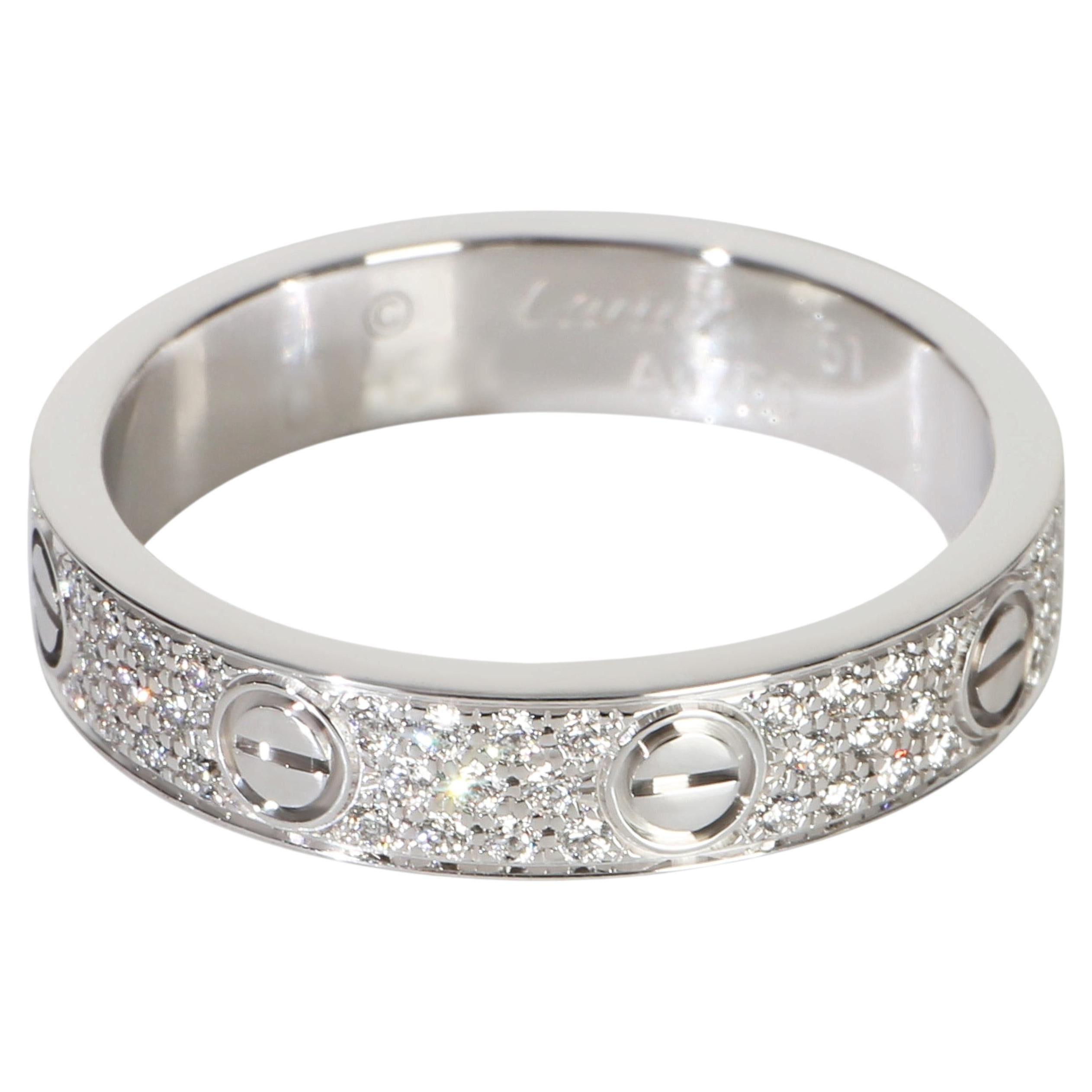 Cartier Weißgold Diamant Klein Model Love Ring