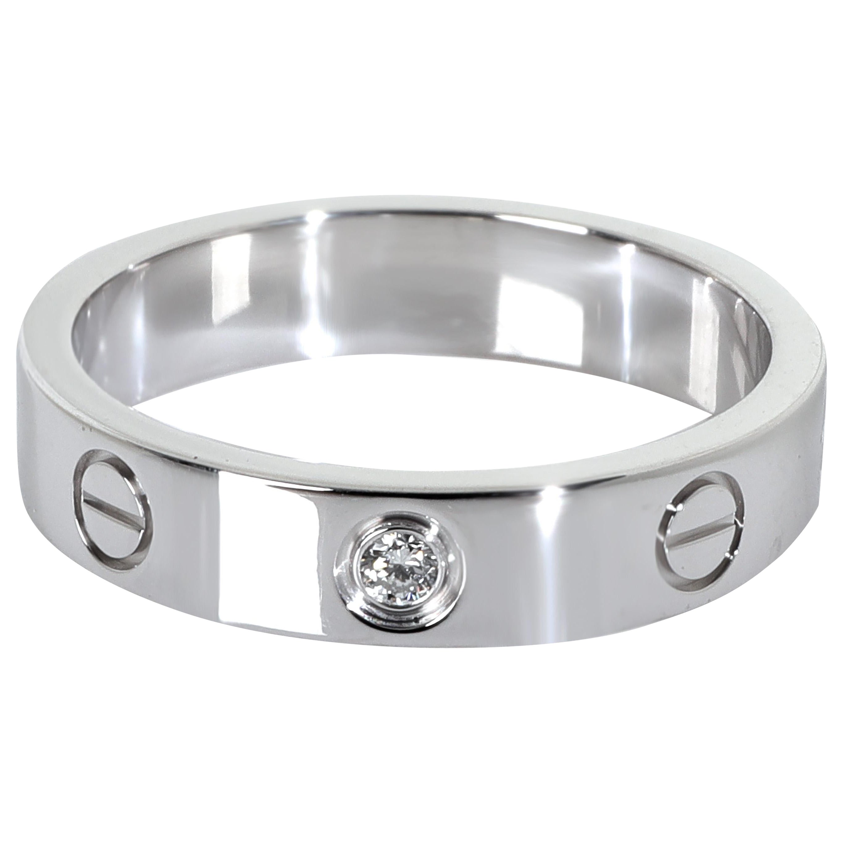 Cartier White Gold Diamond Small Model Love Ring