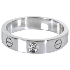 Cartier White Gold Diamond Small Model Love Ring