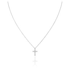 Cartier - Collana con simboli a croce in oro bianco e diamanti B7221700