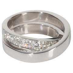 Cartier White Gold Diamond Vintage Diamond Nouvelle Vague Ring