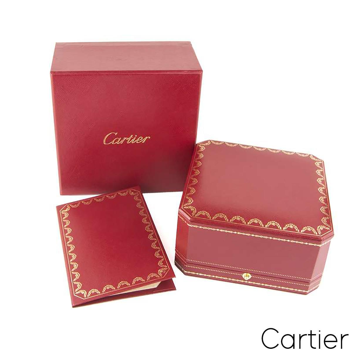 Women's Cartier White Gold Double Juste Un Clou Diamond Bracelet Size 18 N6708518 For Sale