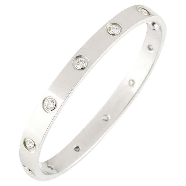 White Gold Cartier Love Bracelet 17 - 23 For Sale on 1stDibs | 750 17 ...