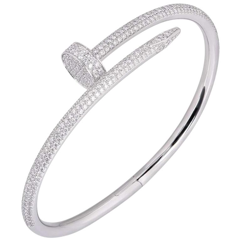 cartier clou bracelet diamonds
