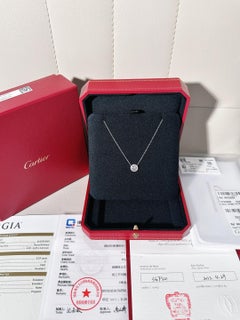 Cartier White Gold Full Pavé Diamond UFO Necklace