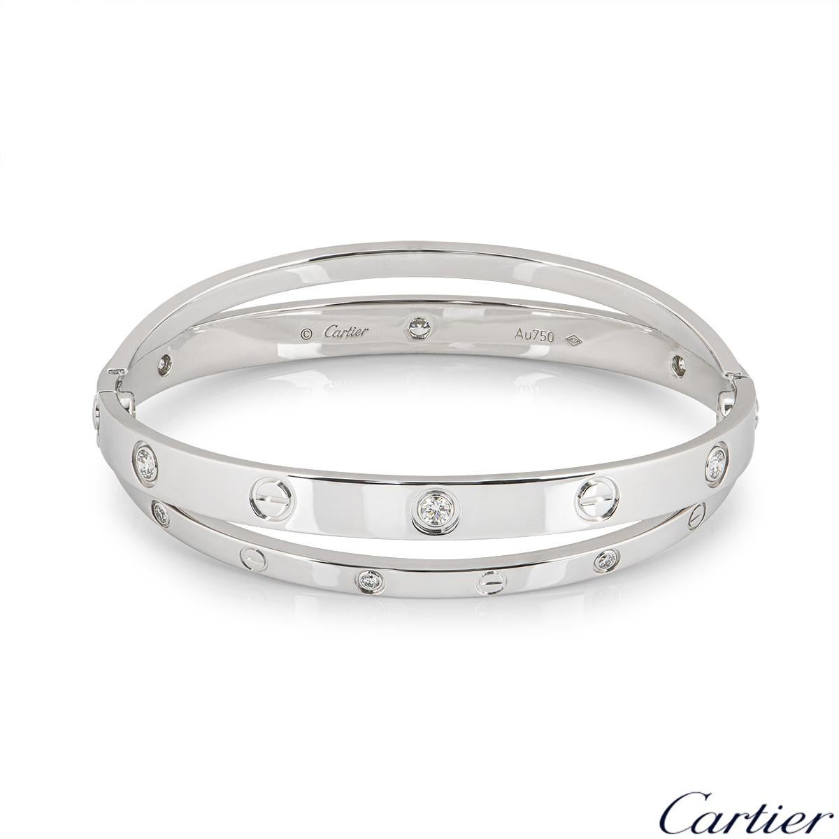 Cartier Double Pink Sapphire Diamond Rose Gold Bracelet at 1stDibs | cartier  double love bracelet, cartier 75019, cartier b21813 au750