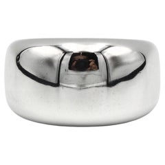 Cartier White Gold Jonc Domed Band Ring, Size US 7¼