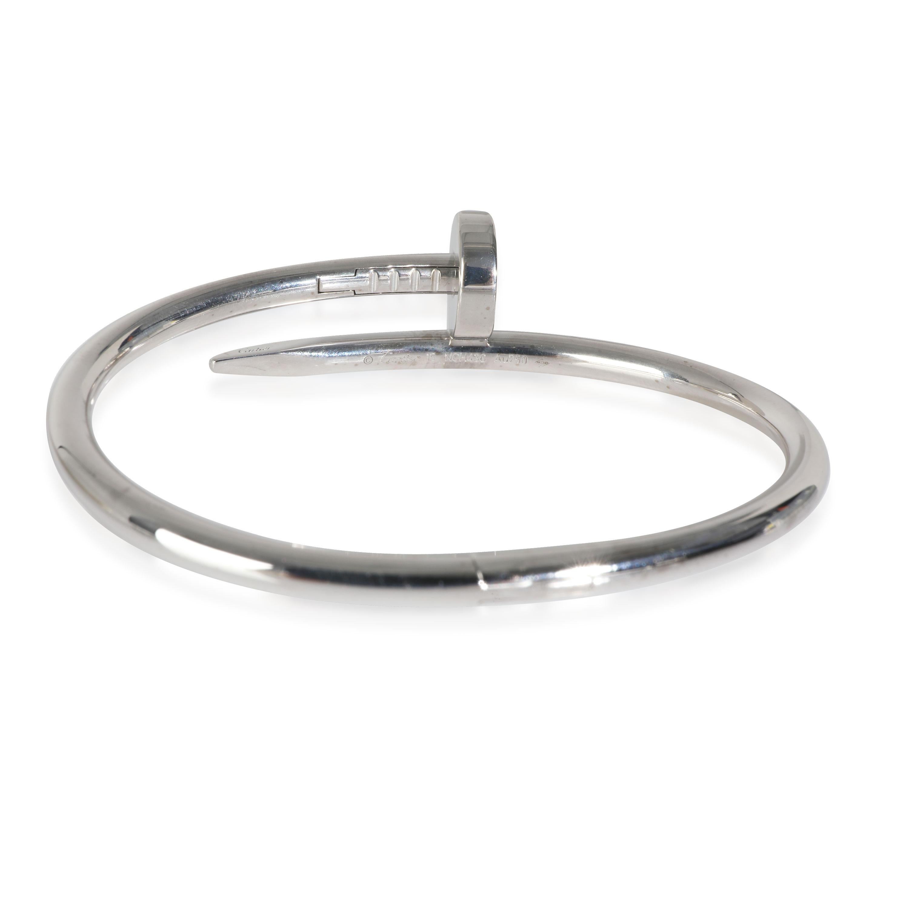 Cartier White Gold Juste Un Clou Bracelet

PRIMARY DETAILS
SKU: 146201
Listing Title: Cartier White Gold Juste Un Clou Bracelet
Condition Description: Translating to 'just a nail', the Juste Un Clou collection from Cartier is one of the Maison's
