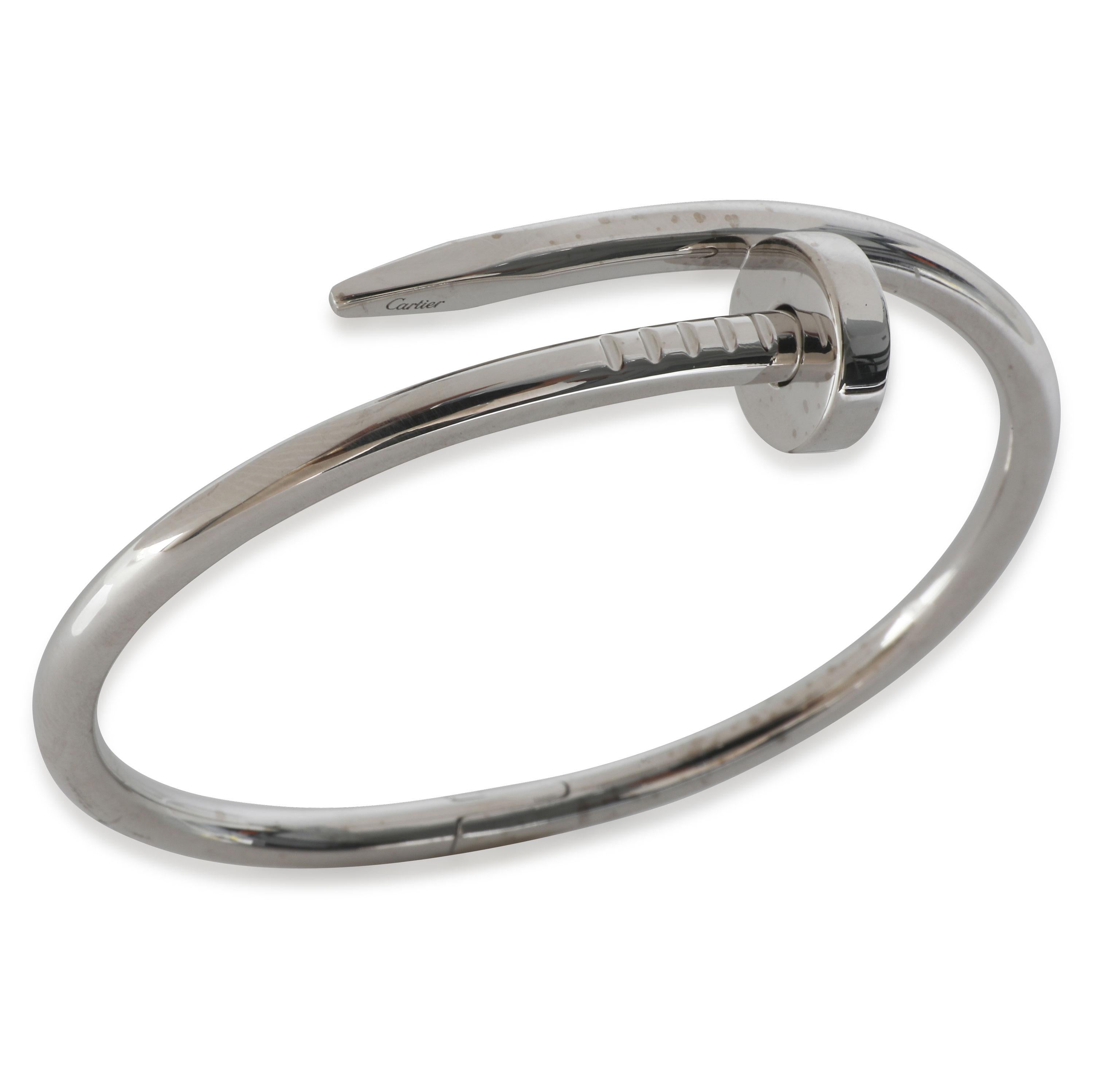 Cartier White Gold Juste Un Clou Bracelet In Excellent Condition For Sale In New York, NY