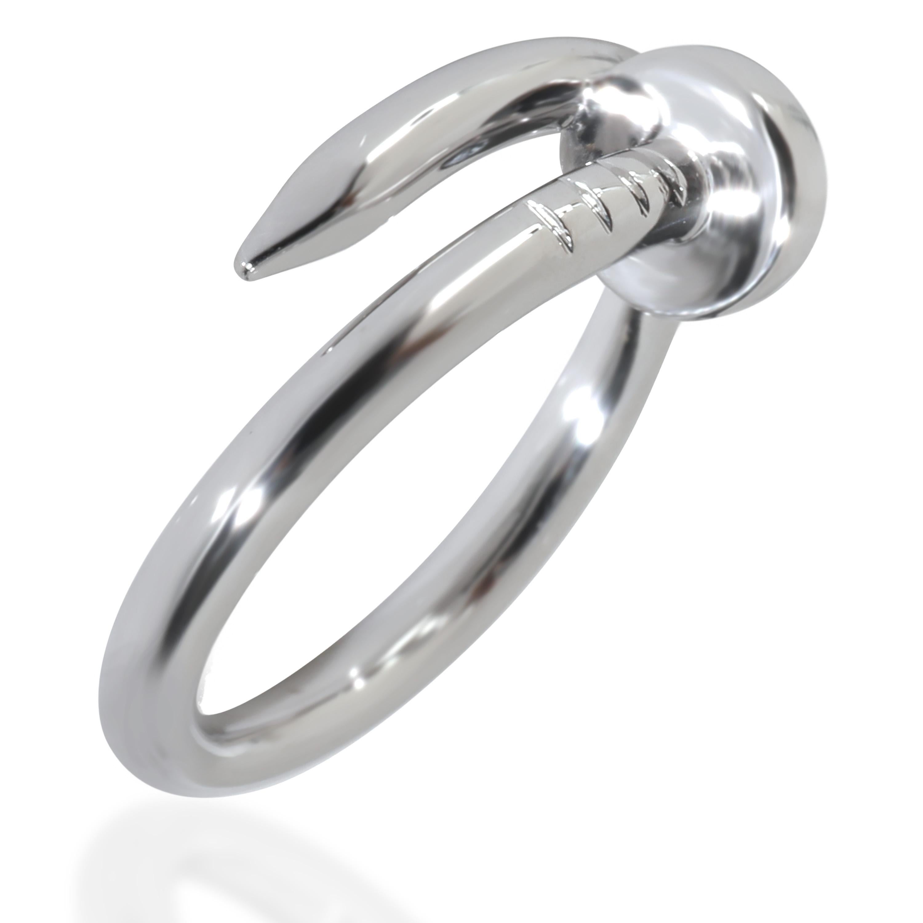Cartier White Gold Juste Un Clou Ring

PRIMARY DETAILS
SKU: 145366
Listing Title: Cartier White Gold Juste Un Clou Ring
Condition Description: Translating to 'just a nail', the Juste Un Clou collection from Cartier is one of the Maison's most
