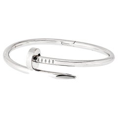 Cartier Weißgold Juste Un Clou Größe 15 Armband aus Weißgold