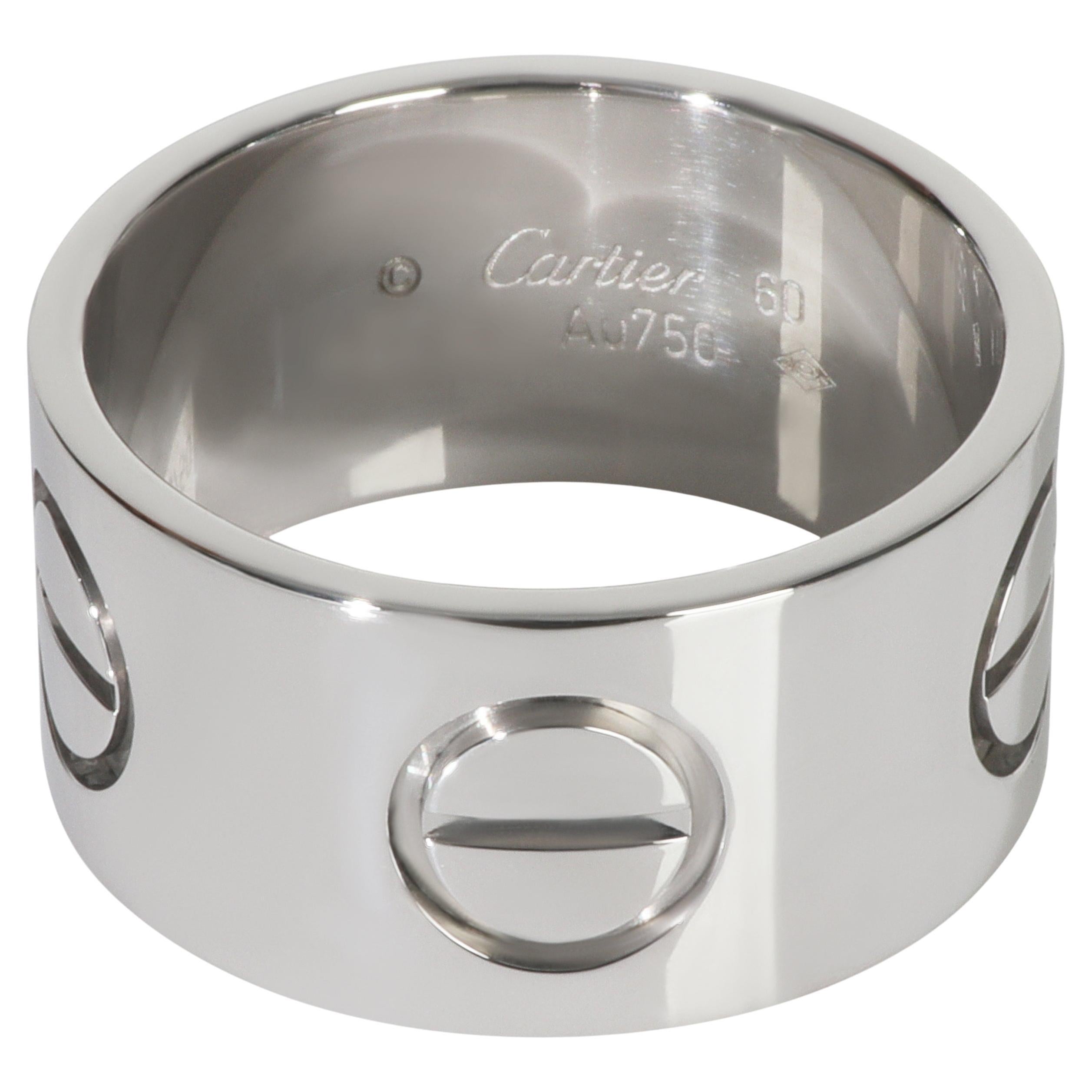 Cartier Oro Bianco  Anello d
amore grande Model No.