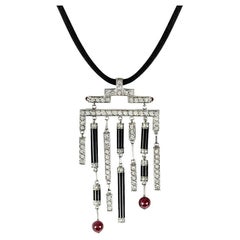 Cartier White Gold Le Baiser Du Dragon Necklace