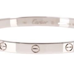 Cartier White Gold Love Bangle