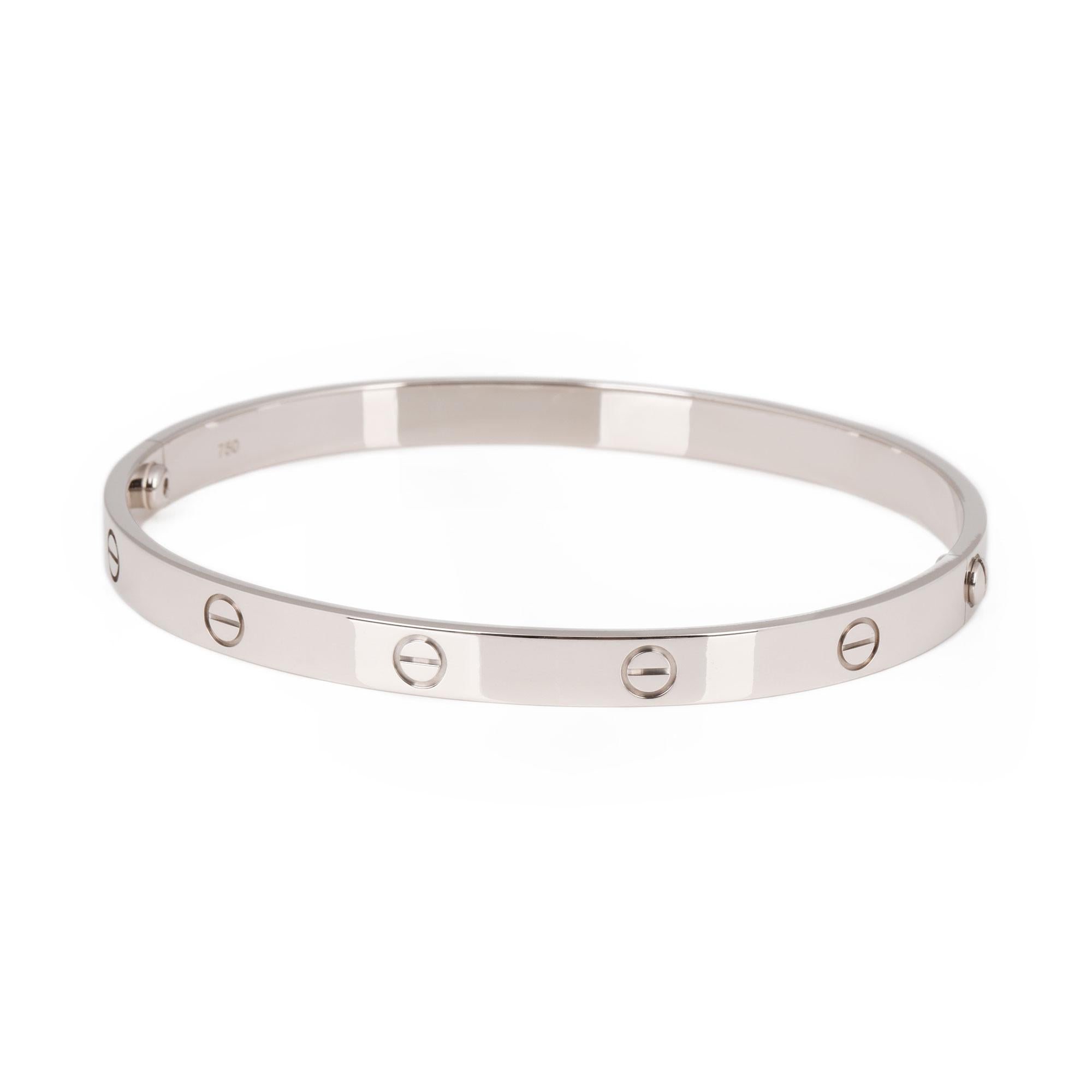 Contemporary Cartier White Gold Love Bangle