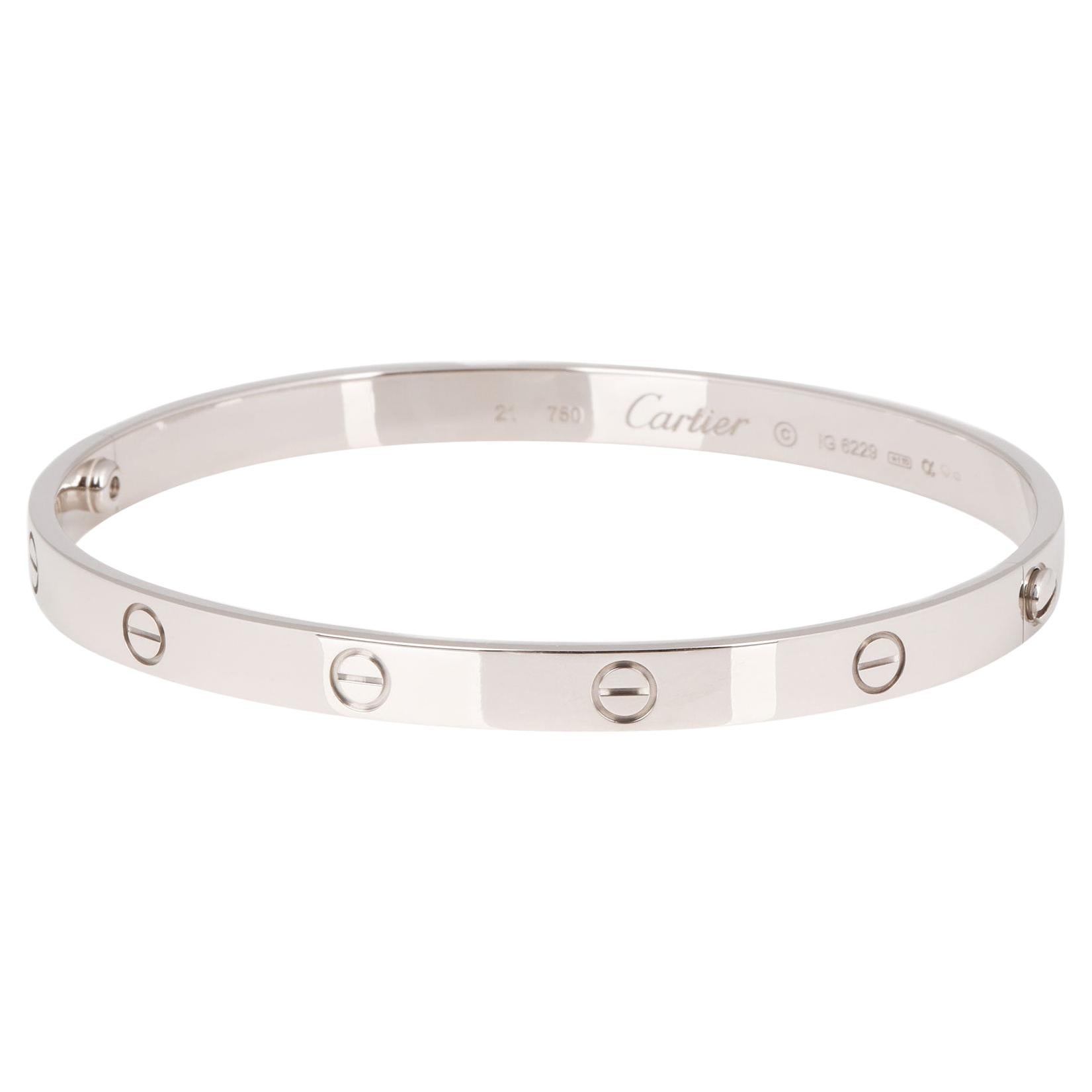 Cartier White Gold Love Bangle