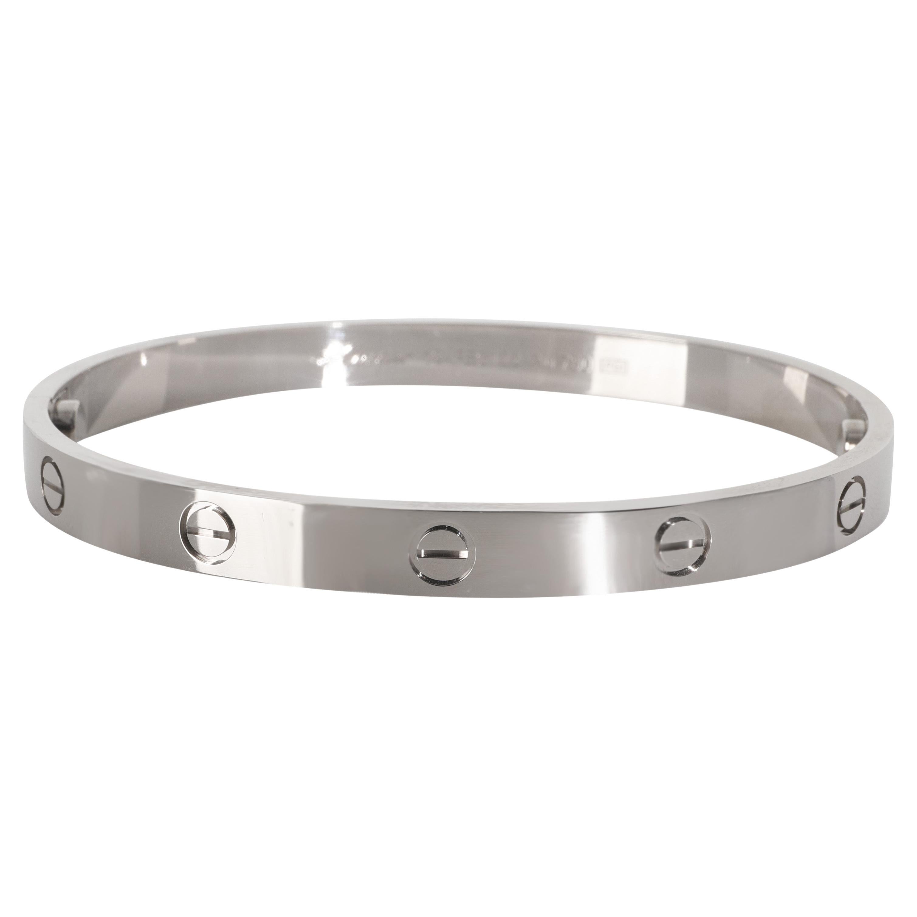 Or blanc de Cartier Bracelet d
amour