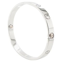Cartier White Gold Love Bracelet