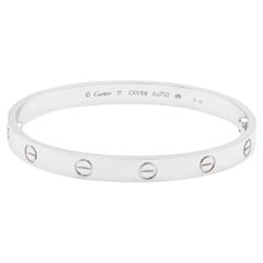 Cartier white gold  Love Bracelet size 17 B6077117