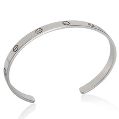 Cartier White Gold  Love Cuff Bracelet