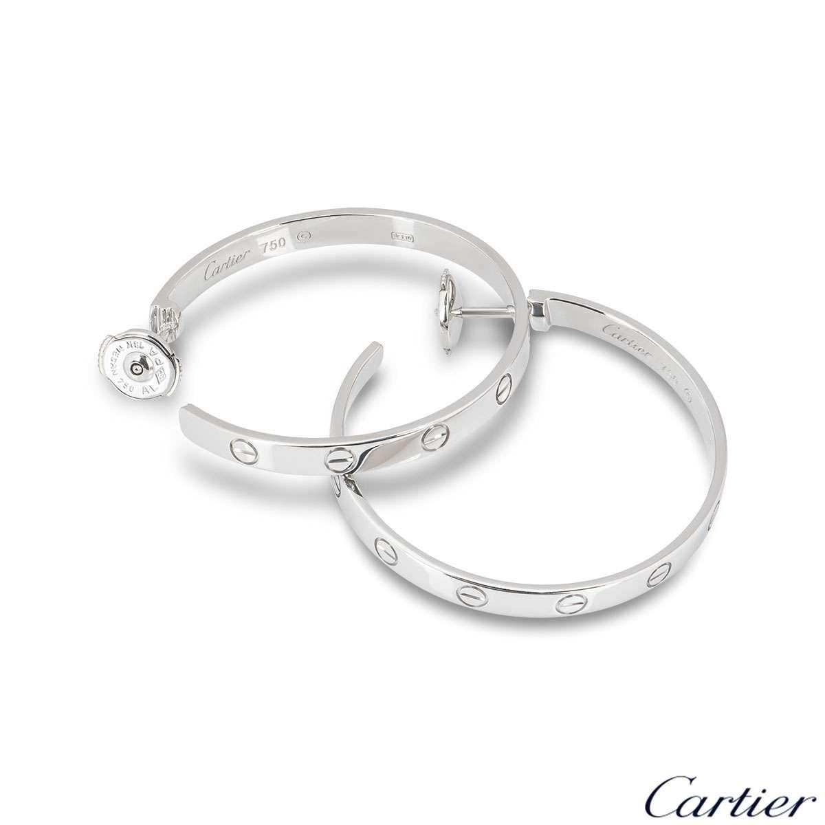 cartier style hoop earrings