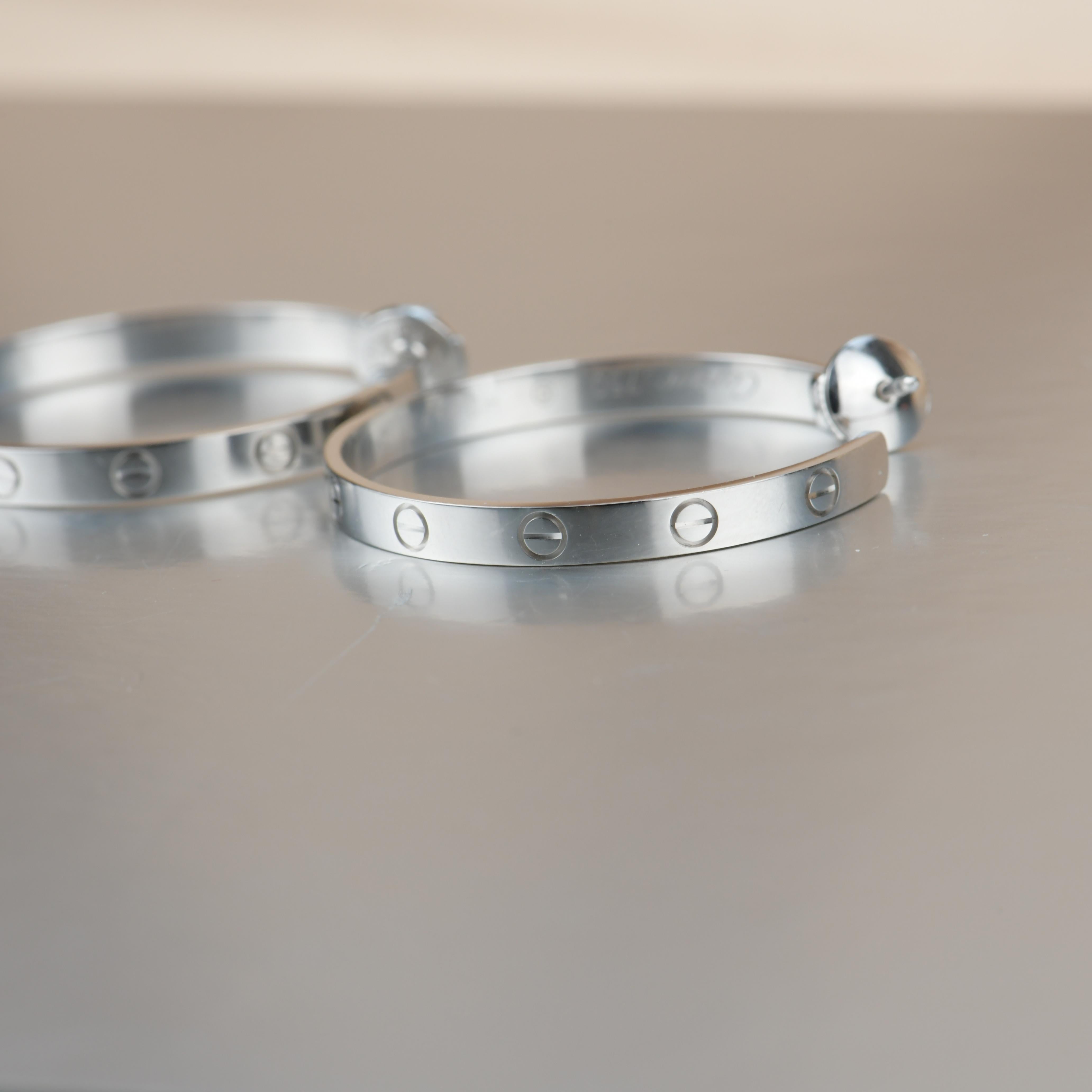 Cartier Weigold Love Hoop-Ohrringe 2