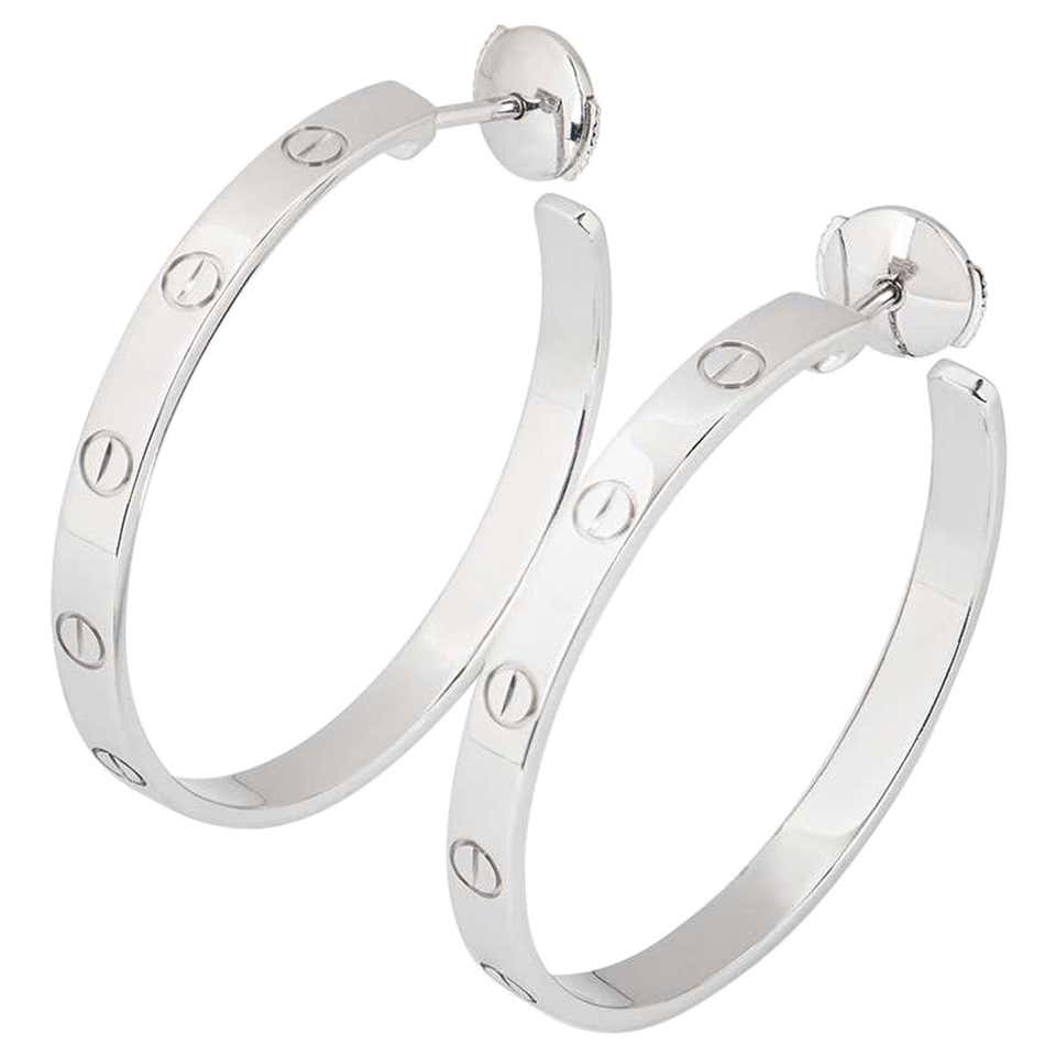 Love hoop earrings cartier Clearance