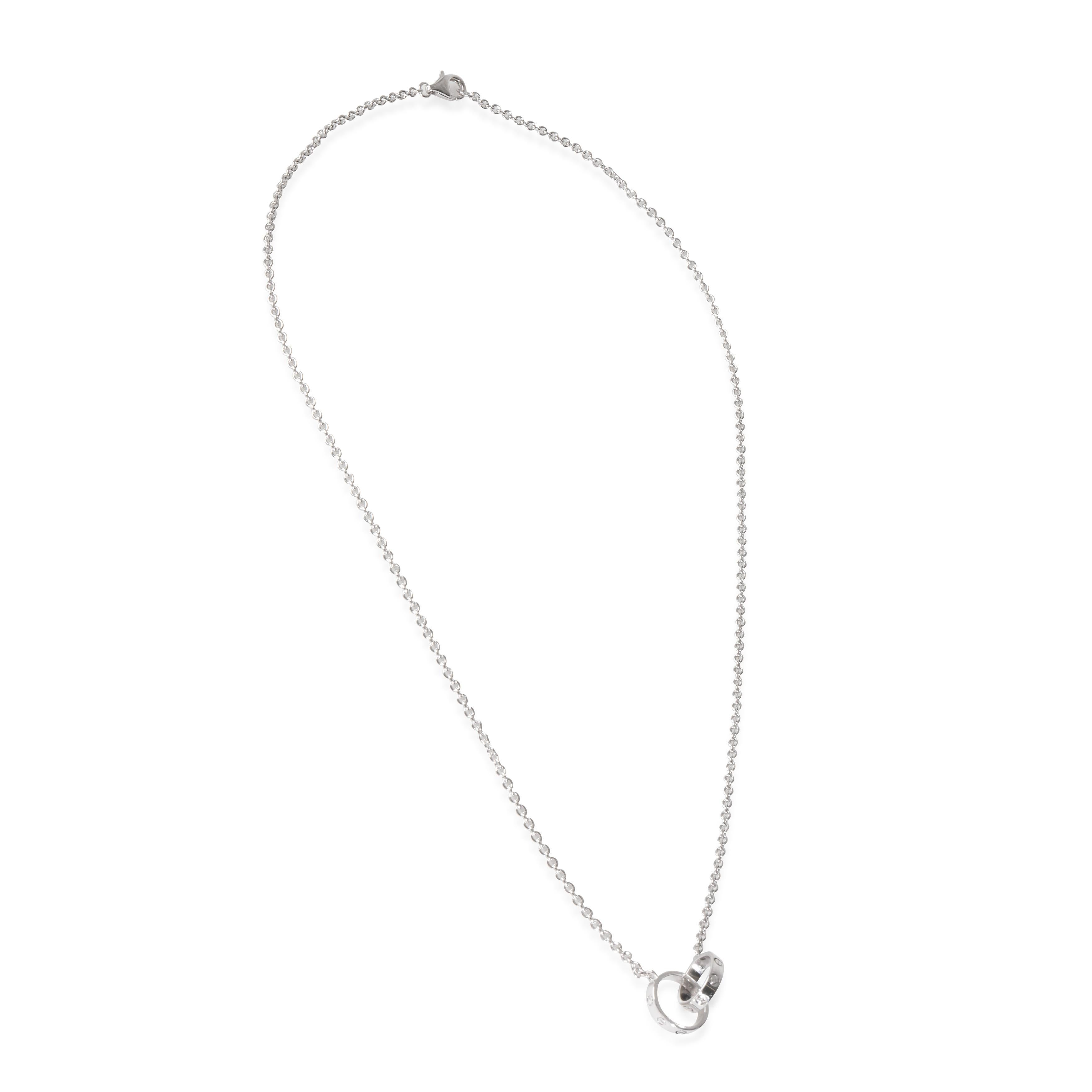 Cartier White Gold  Love Necklace

PRIMARY DETAILS
SKU: 145052
Listing Title: Cartier White Gold  Love Necklace
Condition Description: Cartier's Love collection is the epitome of iconic, from the recognizable designs to the history behind the