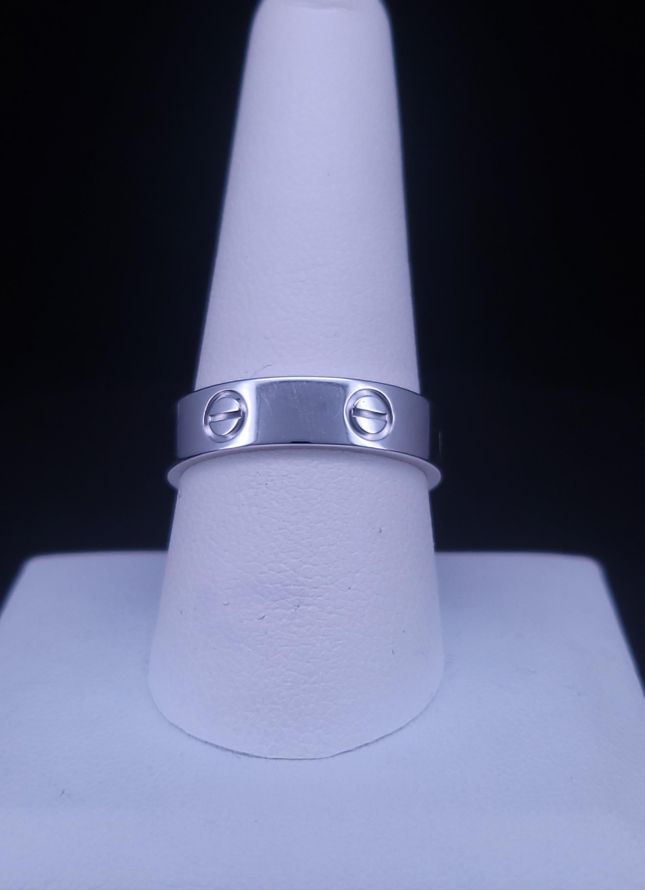 Anillo Amor Cartier Oro Blanco en venta 3