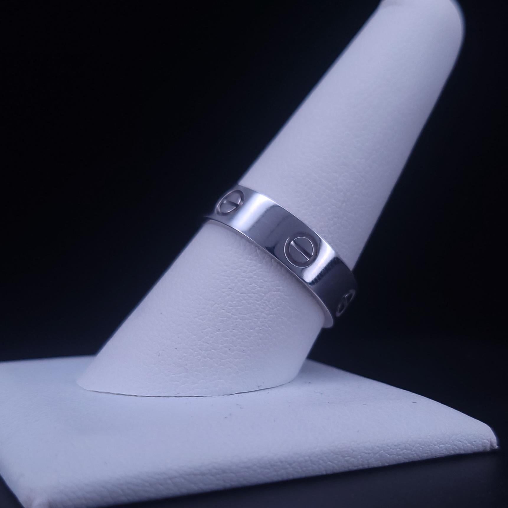 Anillo Amor Cartier Oro Blanco en venta 4