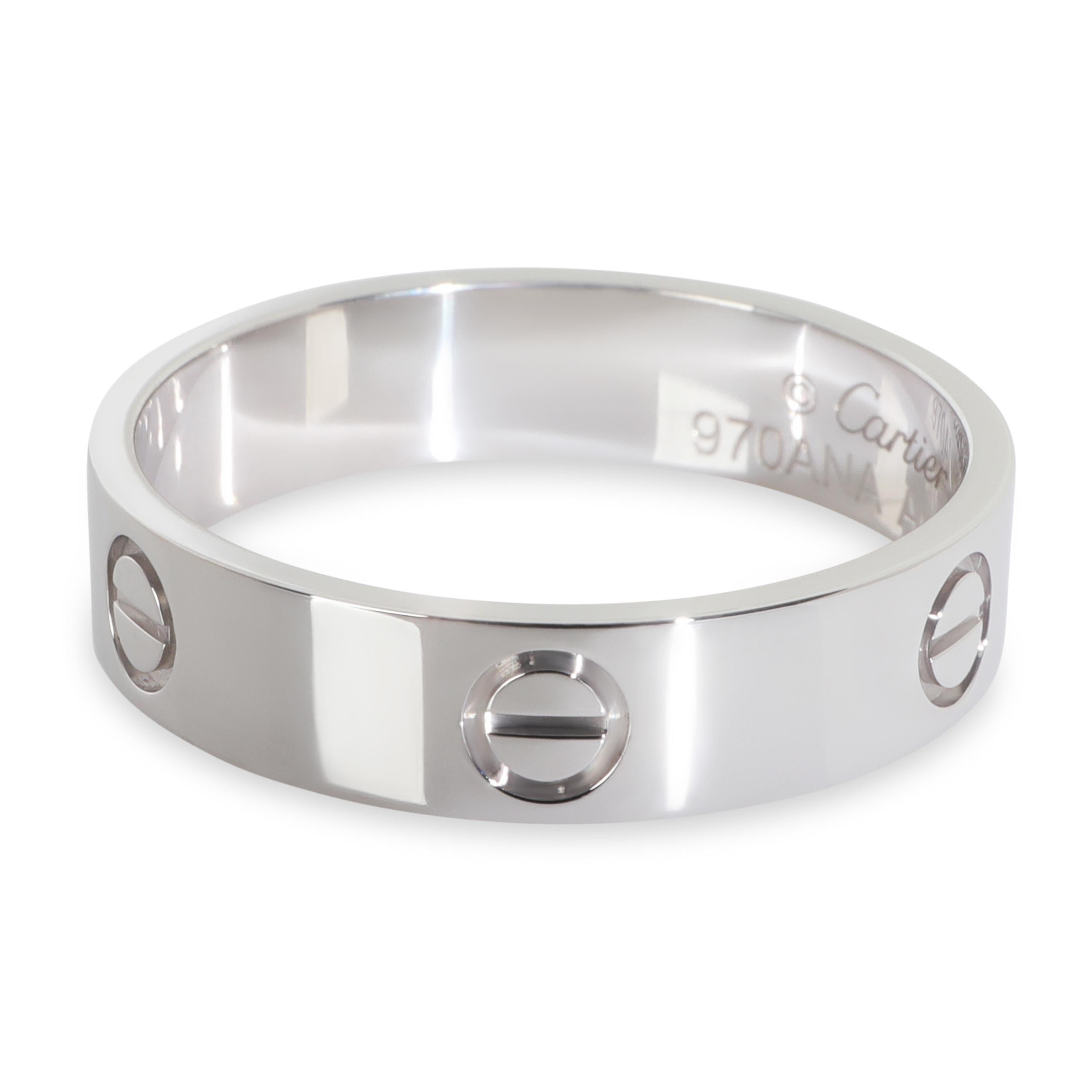 Uomo Cartier Oro Bianco  Anello dell'amore in vendita