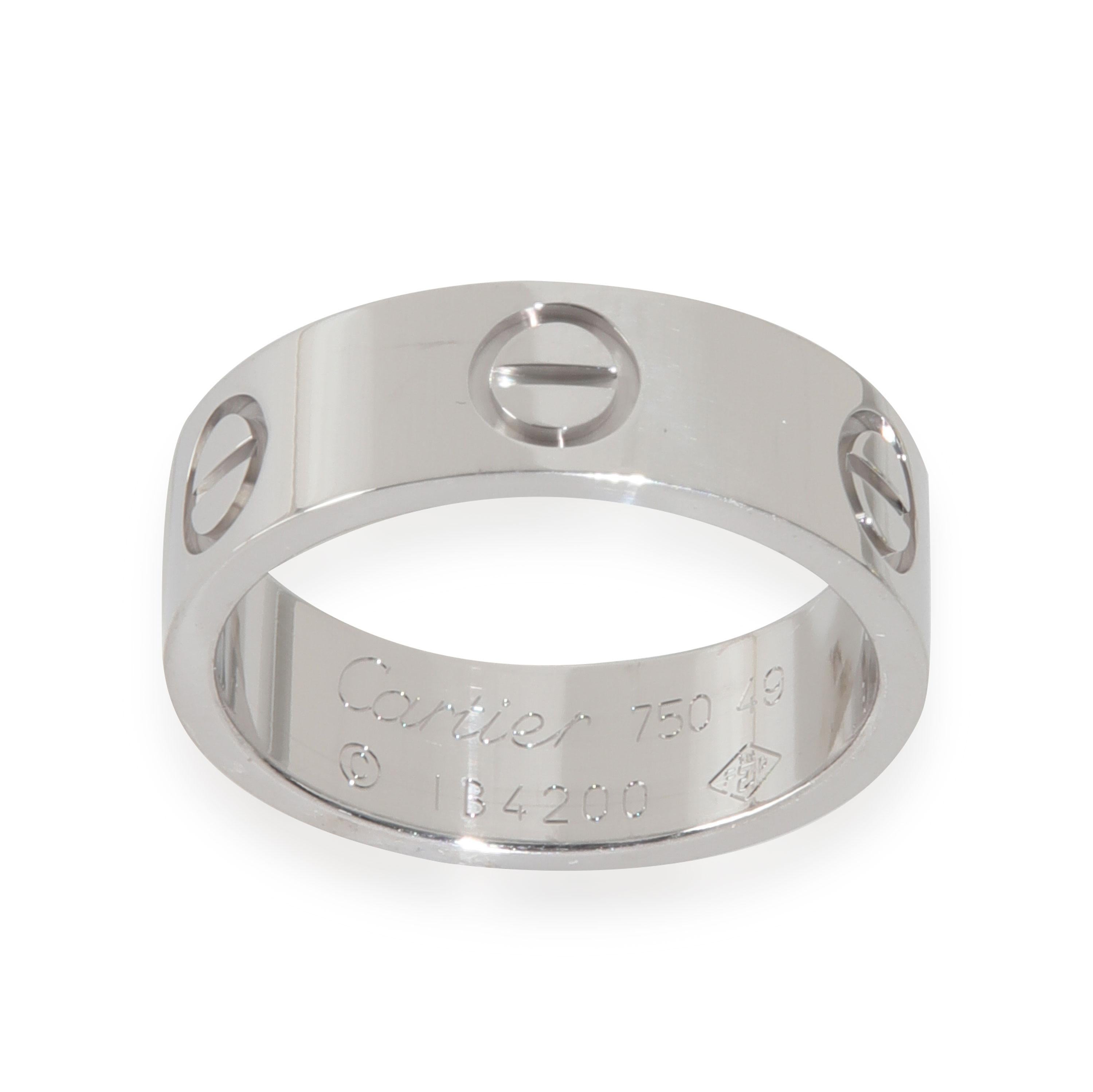 Cartier White Gold Love Ring für Damen oder Herren im Angebot
