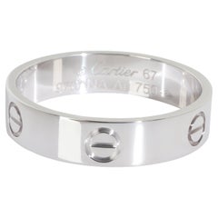 Or blanc de Cartier Anneau d
amour