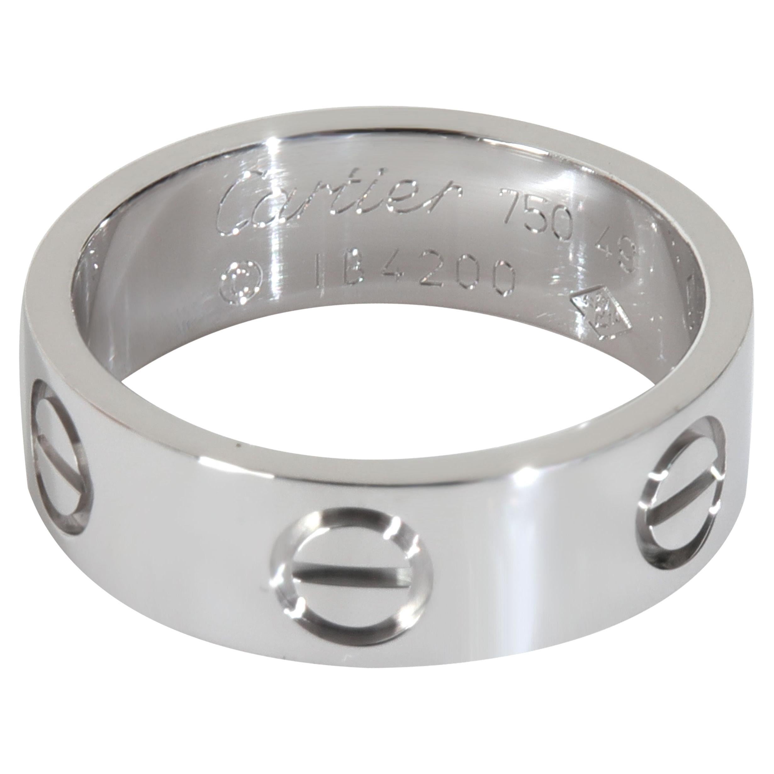 Cartier White Gold Love Ring
